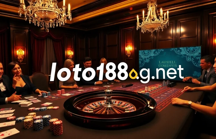 Experience the excitement of online gambling at loto188.gb.net with vibrant casino visuals and game action.