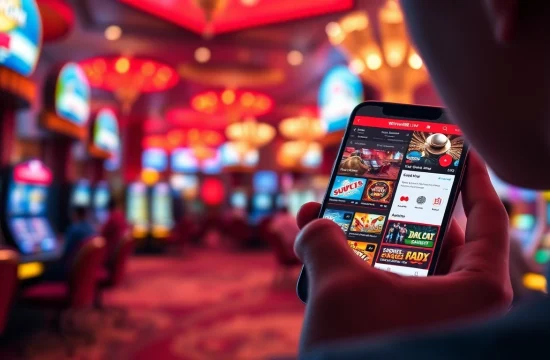 Engaging user experience on winvn88.live with a smartphone interface showcasing online casino games.