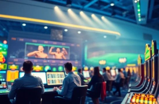 Illustration for stimmgewitter.org showcasing engaging online betting experiences with vibrant colors and inviting atmosphere.