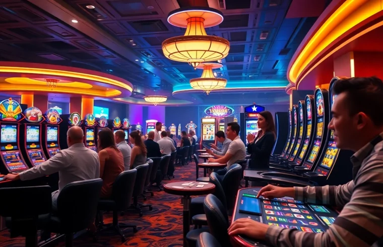 Experience the thrilling ambiance of 123b.faith casino with exciting games and vibrant players.